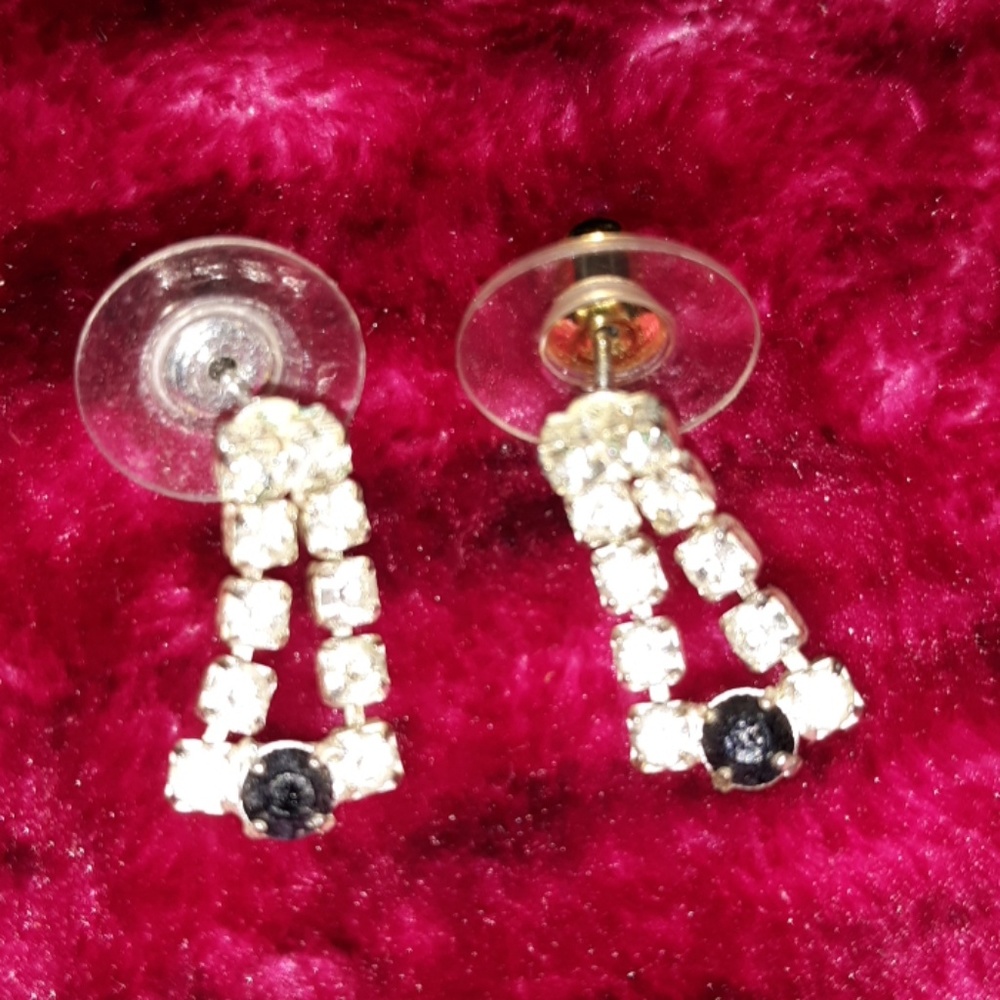 Pair of tiny vintage pierced earrings adorable